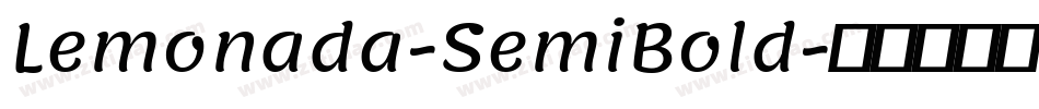 Lemonada-SemiBold字体转换