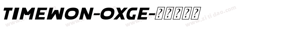 TimeWon-OxGe字体转换