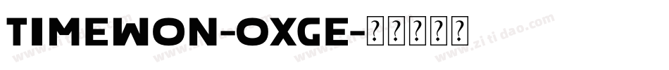 TimeWon-OxGe字体转换