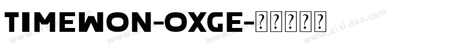 TimeWon-OxGe字体转换