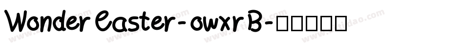 WonderEaster-owxrB字体转换