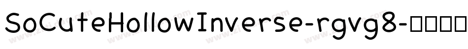 SoCuteHollowInverse-rgvg8字体转换