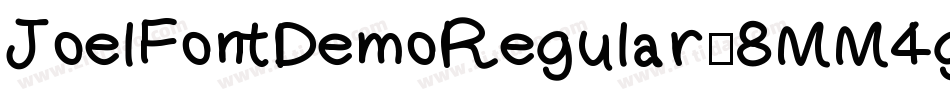JoelFontDemoRegular-8MM4g字体转换