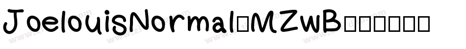 JoelouisNormal-MZwB字体转换