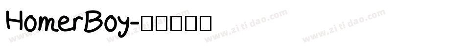 HomerBoy字体转换