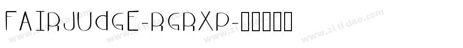FairJudge-rgrXp字体转换