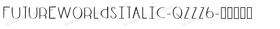 FutureWorldsItalic-qZZZ6字体转换