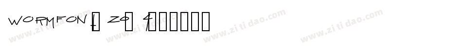 Wormfont-0Oz4字体转换