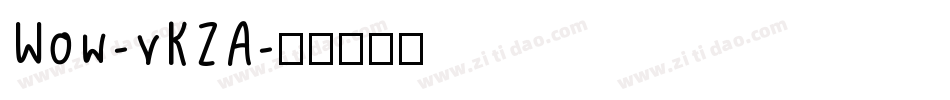 Wow-vKZA字体转换