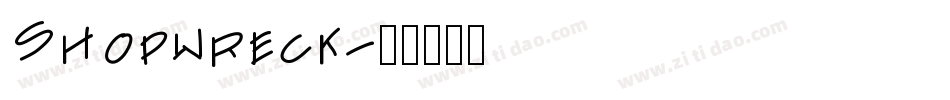 Shopwreck字体转换