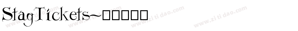 StagTickets字体转换