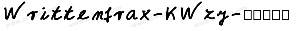 Writtenfrax-KWzy字体转换