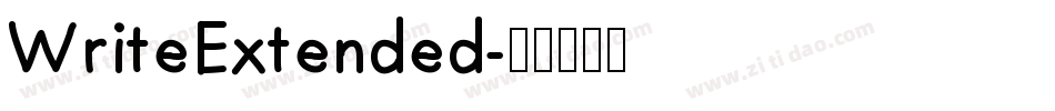 WriteExtended字体转换