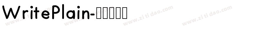WritePlain字体转换