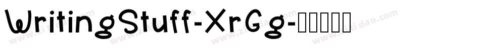 WritingStuff-XrGg字体转换