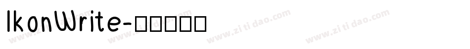 IkonWrite字体转换