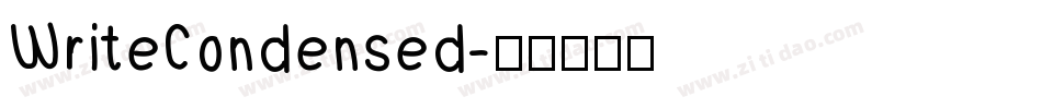 WriteCondensed字体转换