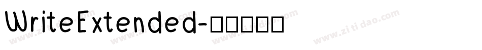 WriteExtended字体转换