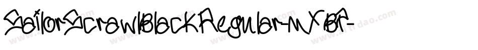 SailorScrawlBlackRegular-mXBP字体转换