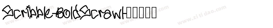Scribble-BoldScrawl字体转换