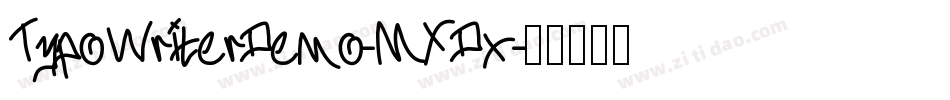 TypoWriterDemo-MXDx字体转换