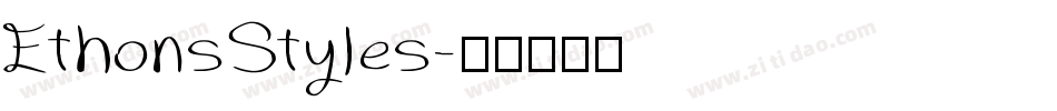 EthonsStyles字体转换