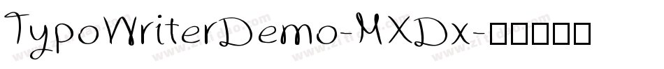 TypoWriterDemo-MXDx字体转换