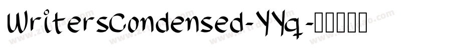 WritersCondensed-YYq字体转换