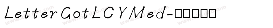 LetterGotLCYMed字体转换