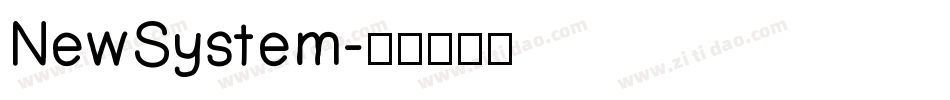 NewSystem字体转换
