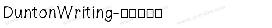 DuntonWriting字体转换