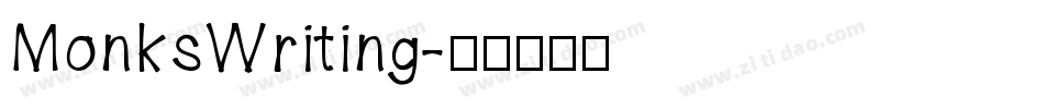 MonksWriting字体转换