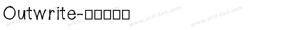 Outwrite字体转换