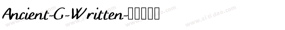 Ancient-G-Written字体转换