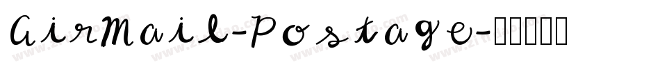 AirMail-Postage字体转换