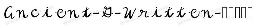 Ancient-G-Written字体转换