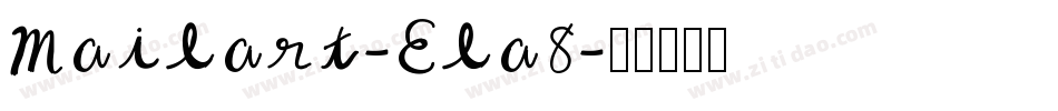 Mailart-Ela8字体转换