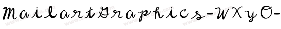 MailartGraphics-WXyO字体转换