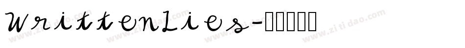 WrittenLies字体转换