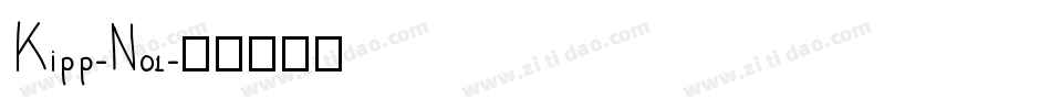 Kipp-No1字体转换