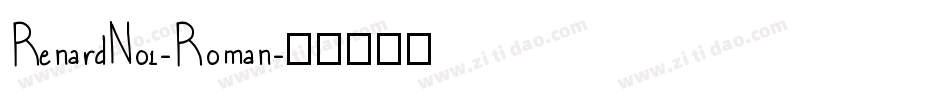 RenardNo1-Roman字体转换