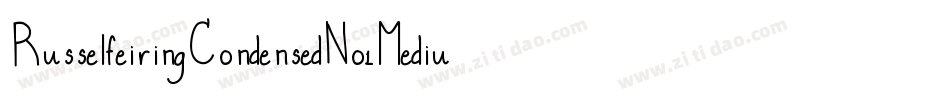 RusselfeiringCondensedNo1Medium-jJxy字体转换