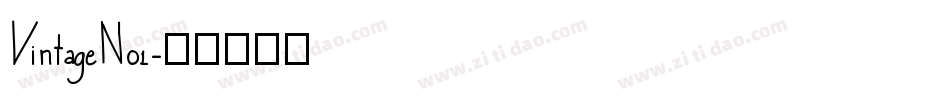 VintageNo1字体转换