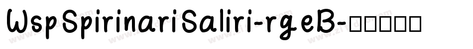 WspSpirinariSaliri-rgeB字体转换