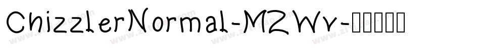 ChizzlerNormal-MZWv字体转换