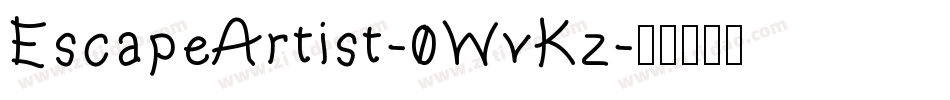EscapeArtist-0WvKz字体转换