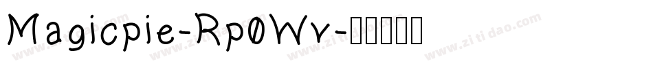 Magicpie-Rp0Wv字体转换
