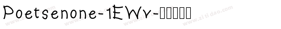 Poetsenone-1EWv字体转换