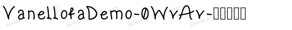 VanellofaDemo-0WvAv字体转换