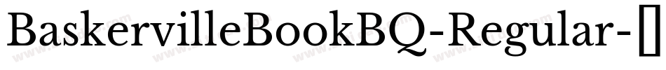 BaskervilleBookBQ-Regular字体转换